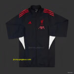 Liverpool BLACK Full Zipper Windbreaker