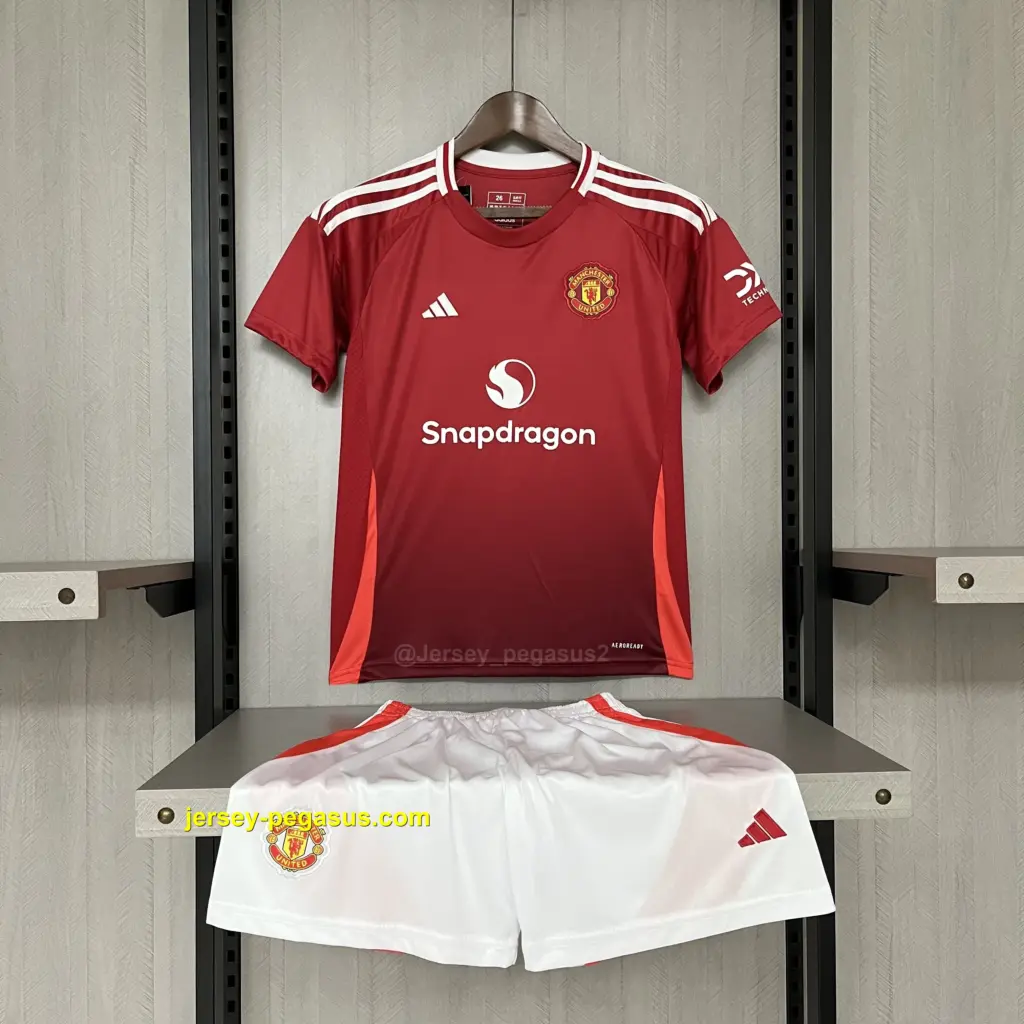 Kids 2024-25 M-U Home Jersey