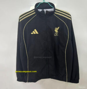 Liverpool Black Windbreaker