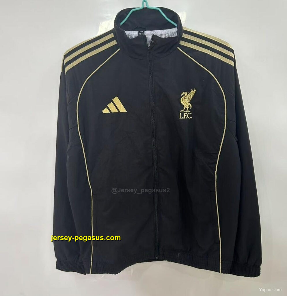 Liverpool Black Windbreaker