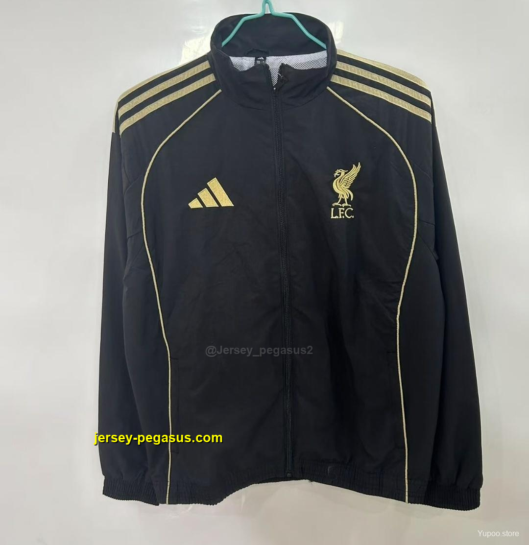 Liverpool Black Windbreaker Liverpool Black Windbreaker