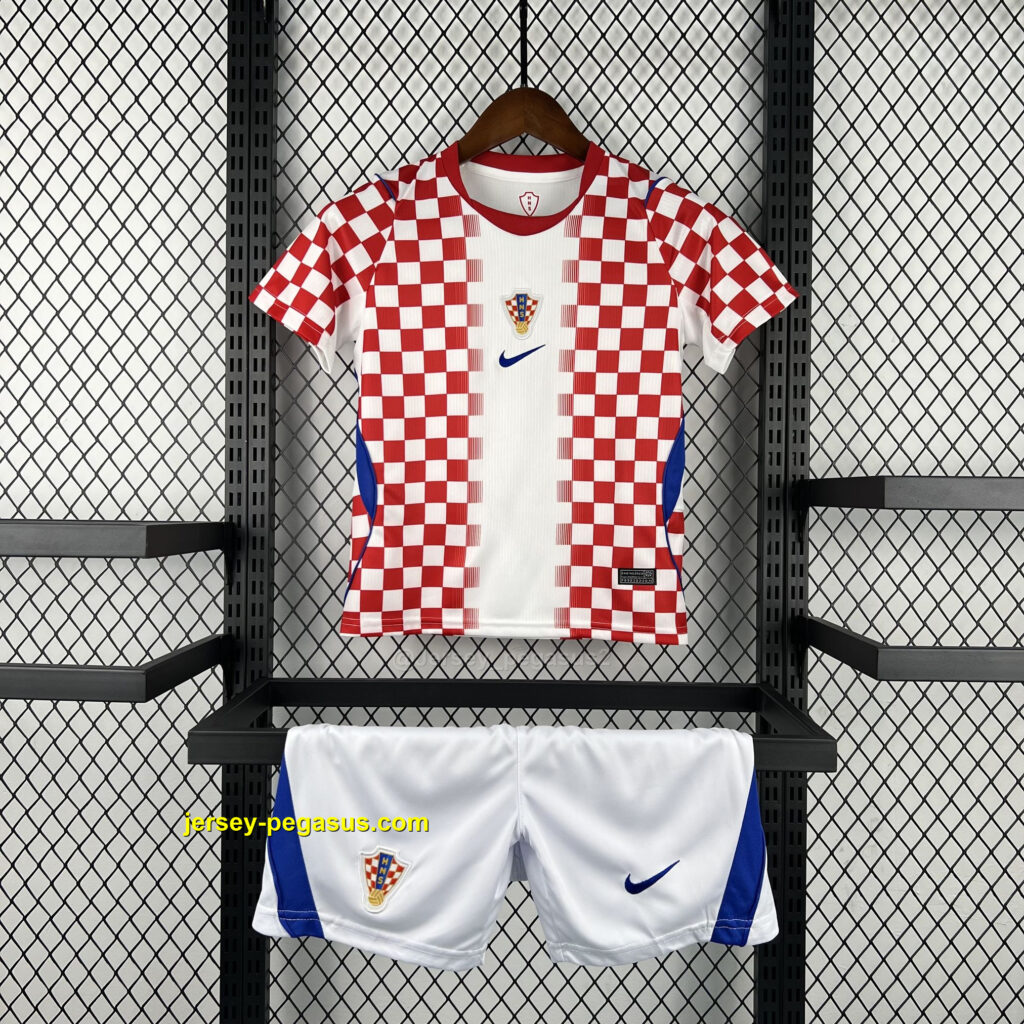 Kids Croatia 2026 World Cup Home Kit