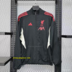 Liverpool Black Windbreaker (with Inner Lining)