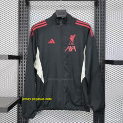 Liverpool Black Windbreaker (with Inner Lining)