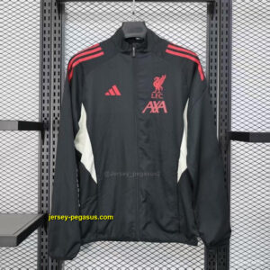 Liverpool Black Windbreaker (with Inner Lining)
