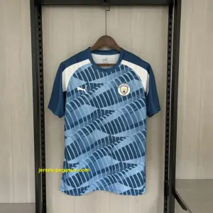 Manchester City training uniform blue