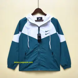 Nike Workwear Hooded Trench Coat Green White
