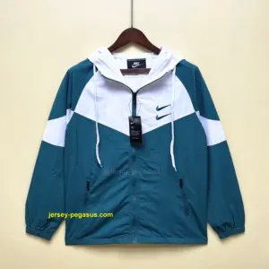 Nike Workwear Hooded Trench Coat Green White