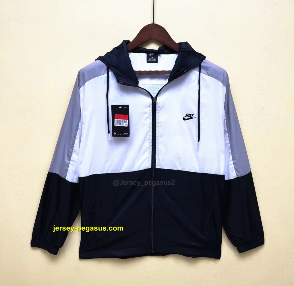 Nike casual trench coat black and white