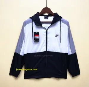 Nike casual trench coat black and white
