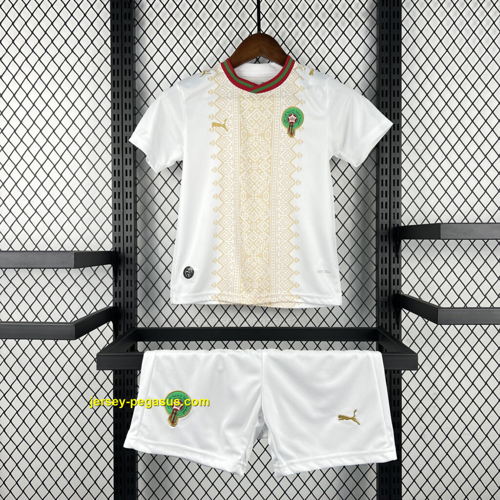 Kids Morocco 2026 World Cup Away Kit