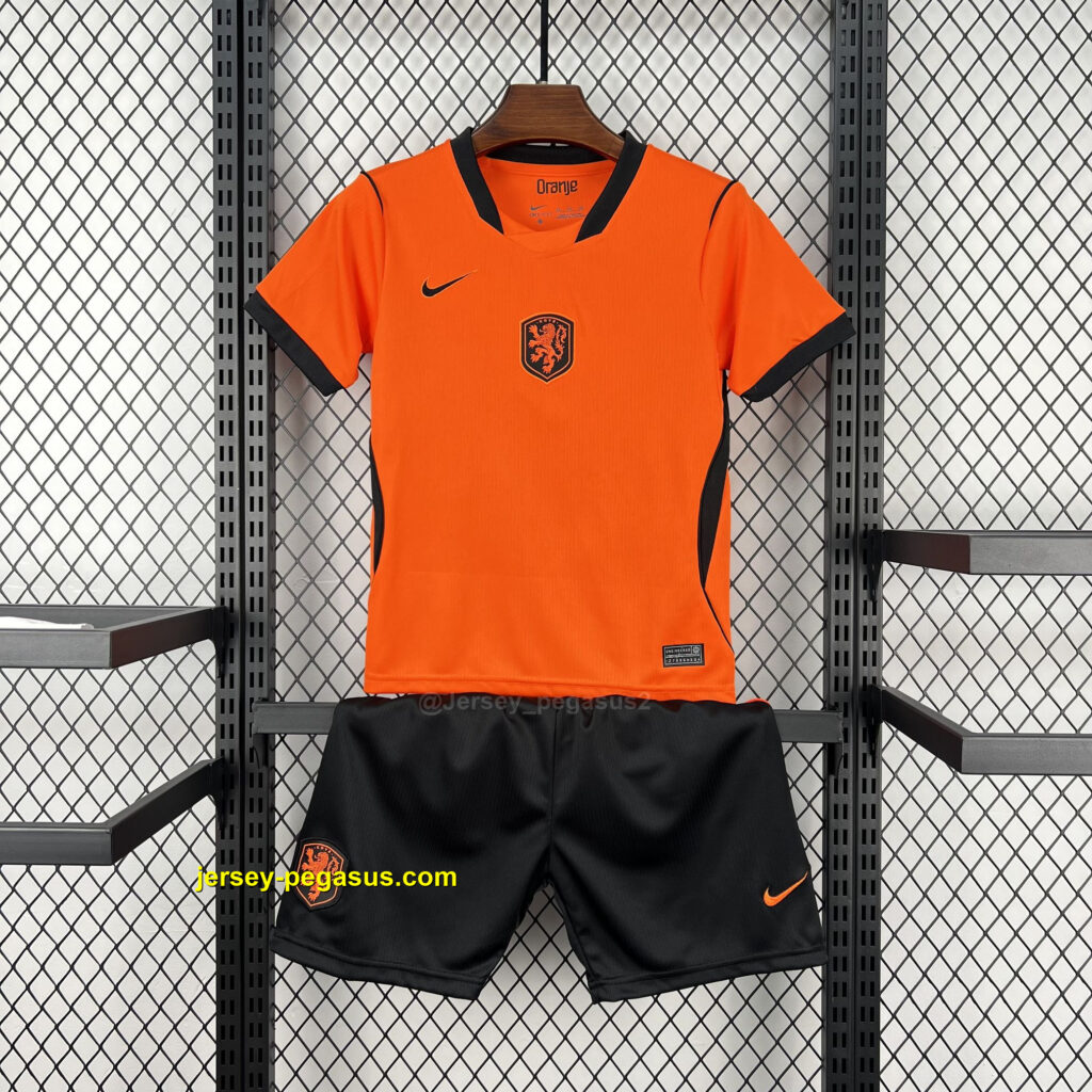Kids Netherlands 2026 World Cup Home Kit