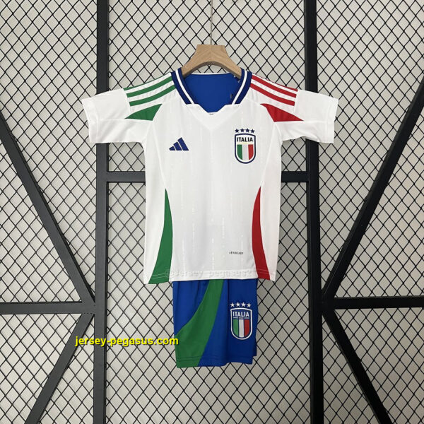 2024 Italy Away Kid Kits Children Sets Jersey 2024 Italy Away Kid Kits Children Sets Jersey