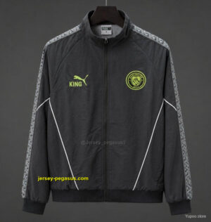 Manchester City x KING Dark Grey Windbreaker Jacket
