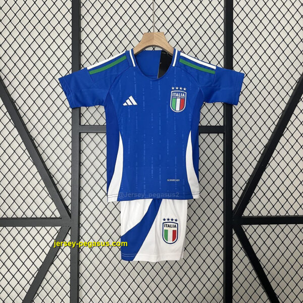 2024 Italy Home Kid Kits Children Sets Jersey 2024 Italy Home Kid Kits Children Sets Jersey