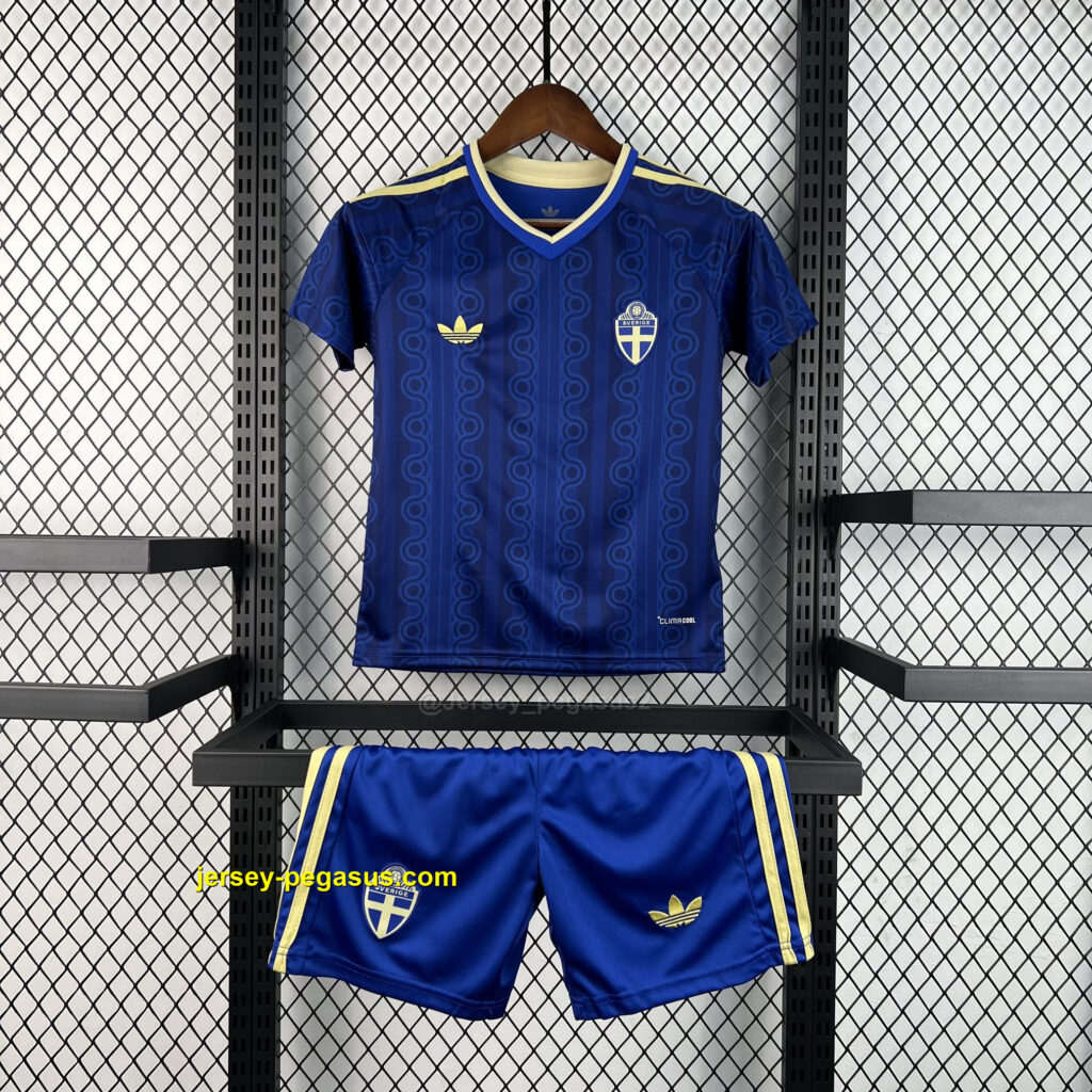 Kids Sweden 2026 World Cup Away Kit