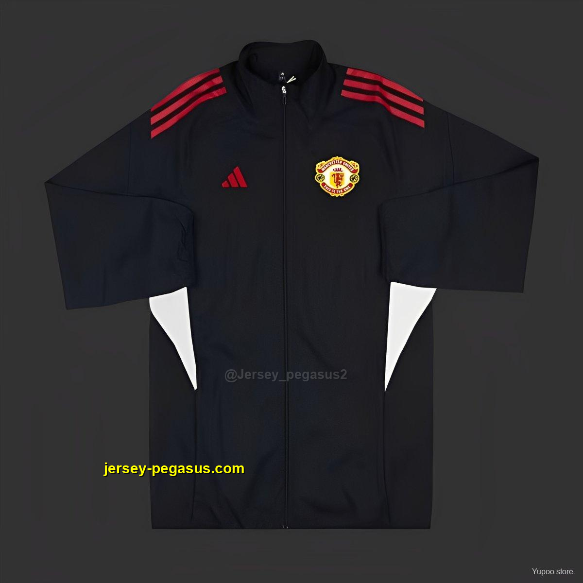 Manchester United BLACK Full Zipper Windbreaker Manchester United BLACK Full Zipper Windbreaker