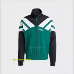 2025 Adidas GreenWhiteBlack Full Zipper Windbreaker