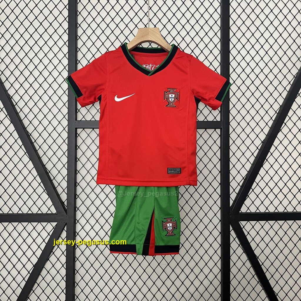 2024 Portugal Home Kids Kit Children Sets Best Jerseys