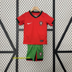 2024 Portugal Home Kids Kit Children Sets Best Jerseys