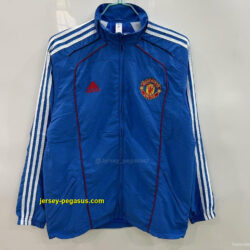 Manchester United Blue Windbreaker Windbreaker