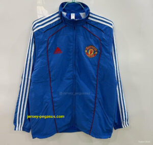 Manchester United Blue Windbreaker Windbreaker
