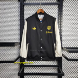 Manchester United Jacket BLACKWhite Windbreaker