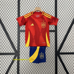 2024 Spain Home Kid Kits Children Sets Football