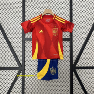 2024 Spain Home Kid Kits Children Sets Football