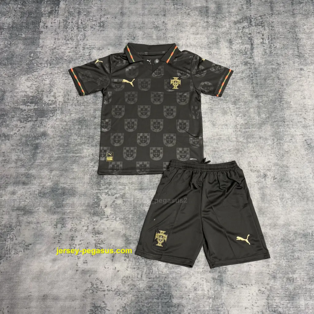 Kids 2026 Portugal Special Edition Black Jersey