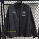 Napoli Black Full Zipper Windbreaker