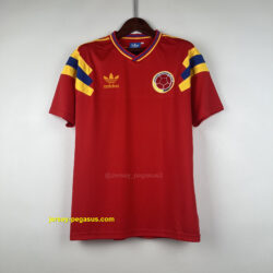 1990 Colombia Retro Away best soccer jersey