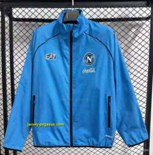 Napoli Blue Full Zipper Windbreaker
