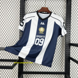 Unisex Light Blue Striped 2026 World Cup Style V-Neck Soccer Jersey 1