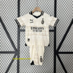 AC Milan Fouth Kid Kits Beige Children Sets Jersey