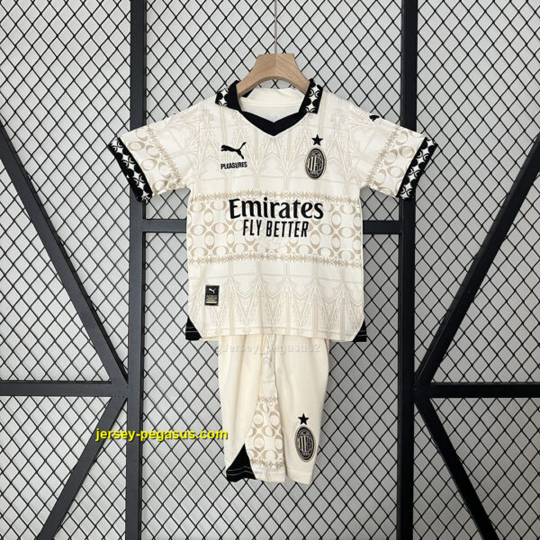 AC Milan Fouth Kid Kits Beige Children Sets Jersey AC Milan Fouth Kid Kits Beige Children Sets Jersey