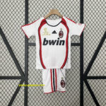 AC Milan Retro Kid UCL Final Version Kits Sets Jersey