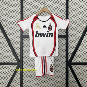 AC Milan Retro Kid UCL Final Version Kits Sets Jersey