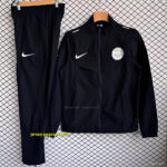 PSG Black Full Zipper Windbreaker +Long Pants