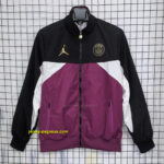 PSG BlackPurple Full Zipper Windbreaker