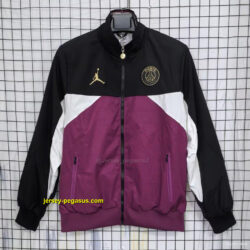 PSG BlackPurple Full Zipper Windbreaker