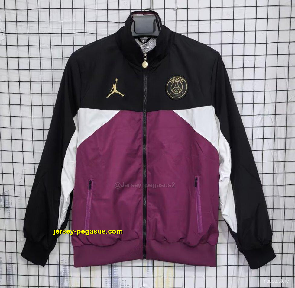 PSG BlackPurple Full Zipper Windbreaker PSG BlackPurple Full Zipper Windbreaker