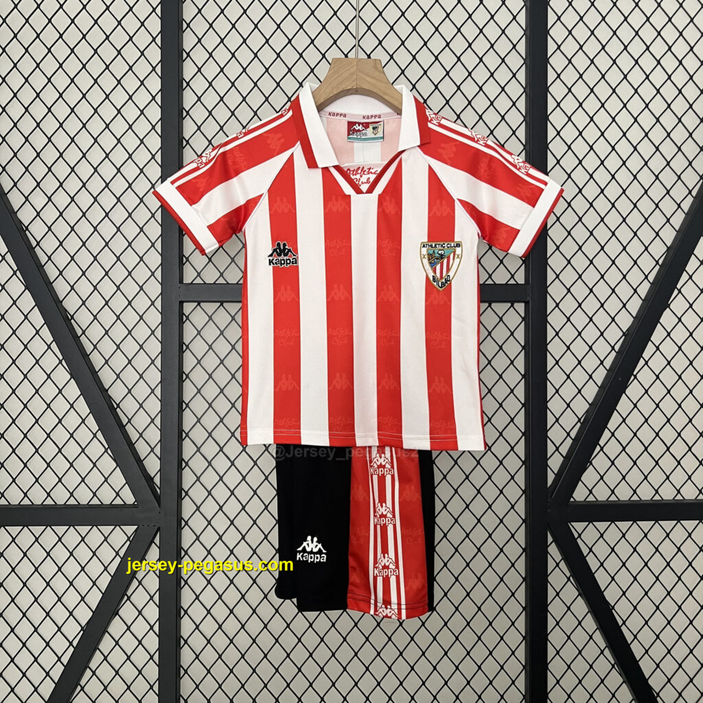Athletic Bilbao Home Retro Kid Kits Youth Apparels