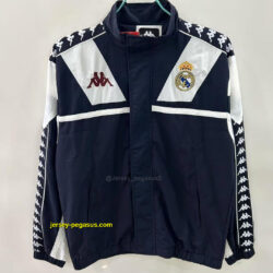 Real Madrid 1967 Style BlackWhite Windbreaker