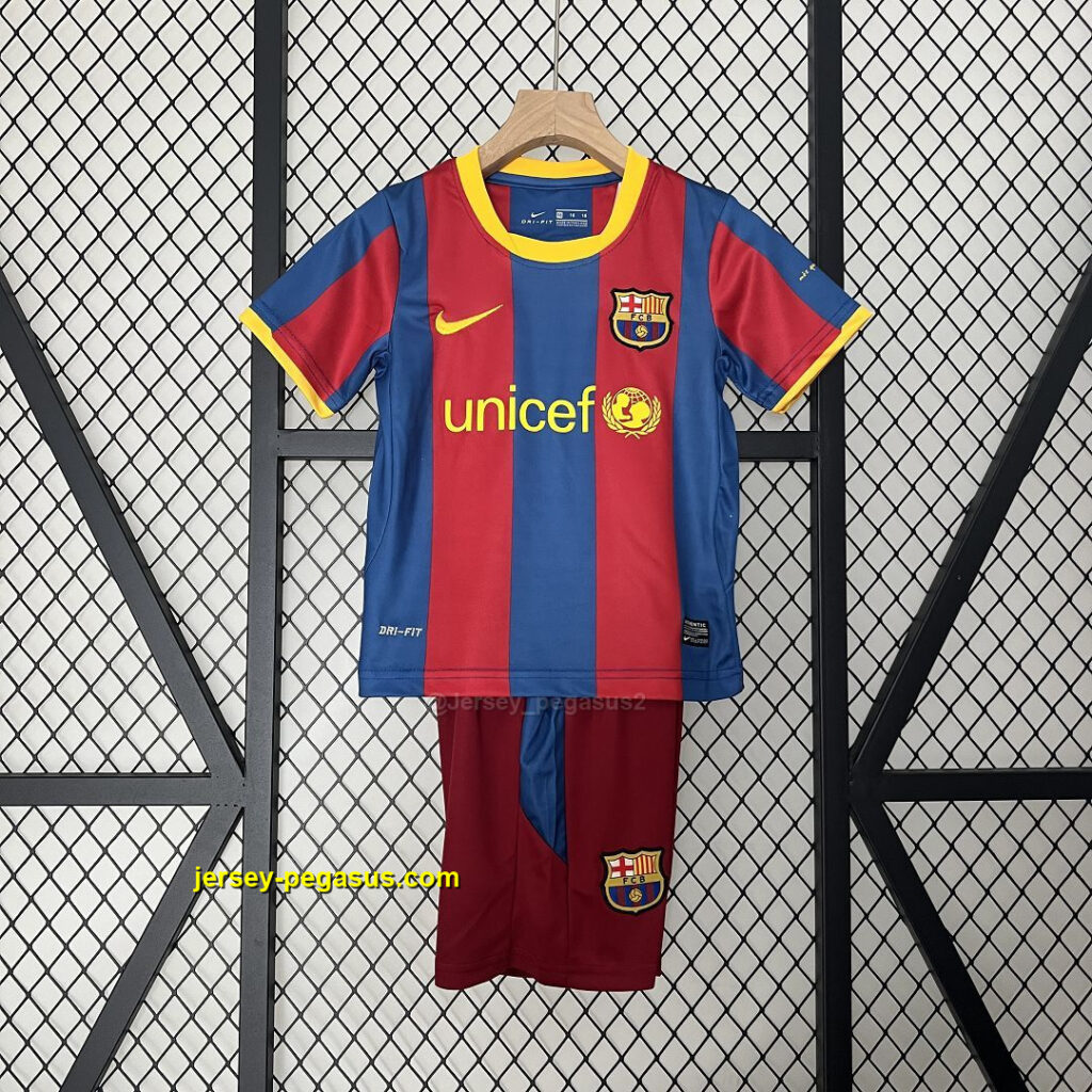 Barcelona Home Retro Kids Kit Football Jersey