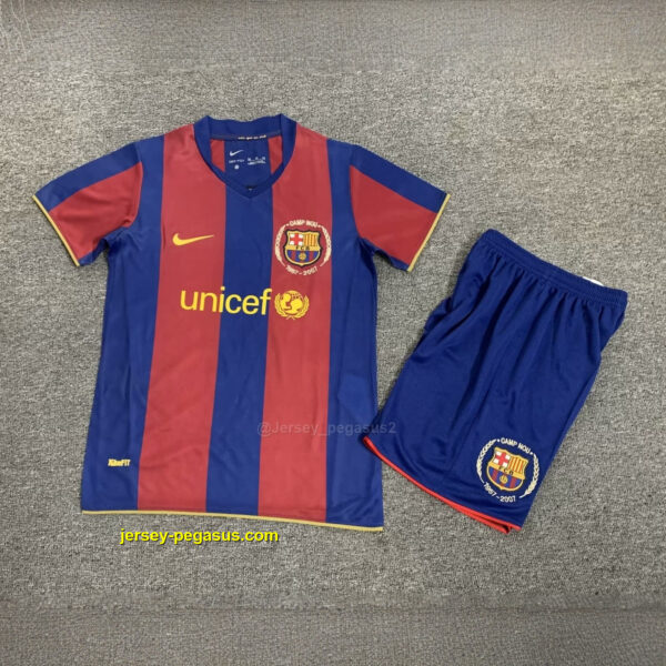 Barcelona Home Retro Kids Kits Children Sets Football