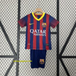 Barcelona Home Retro Kids Kits Children Shirt Cheap Jersey