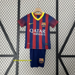 Barcelona Home Retro Kids Kits Children Shirt Cheap Jersey