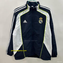 Real Madrid BlackWhite Windbreaker