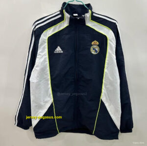 Real Madrid BlackWhite Windbreaker